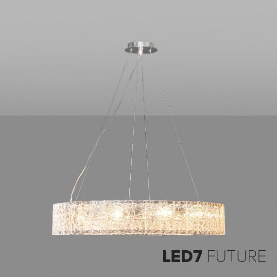 Loft Industry Modern - Crack Glass Chandelier